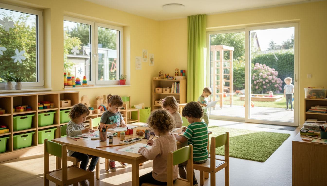Kinder beim Basteln
