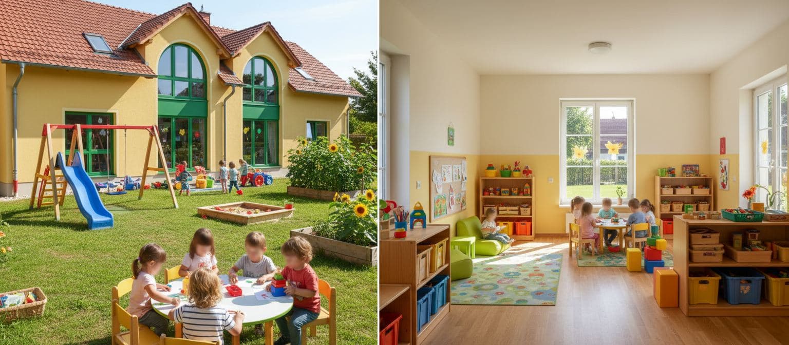 Außenansicht der Kita Sonnenblume